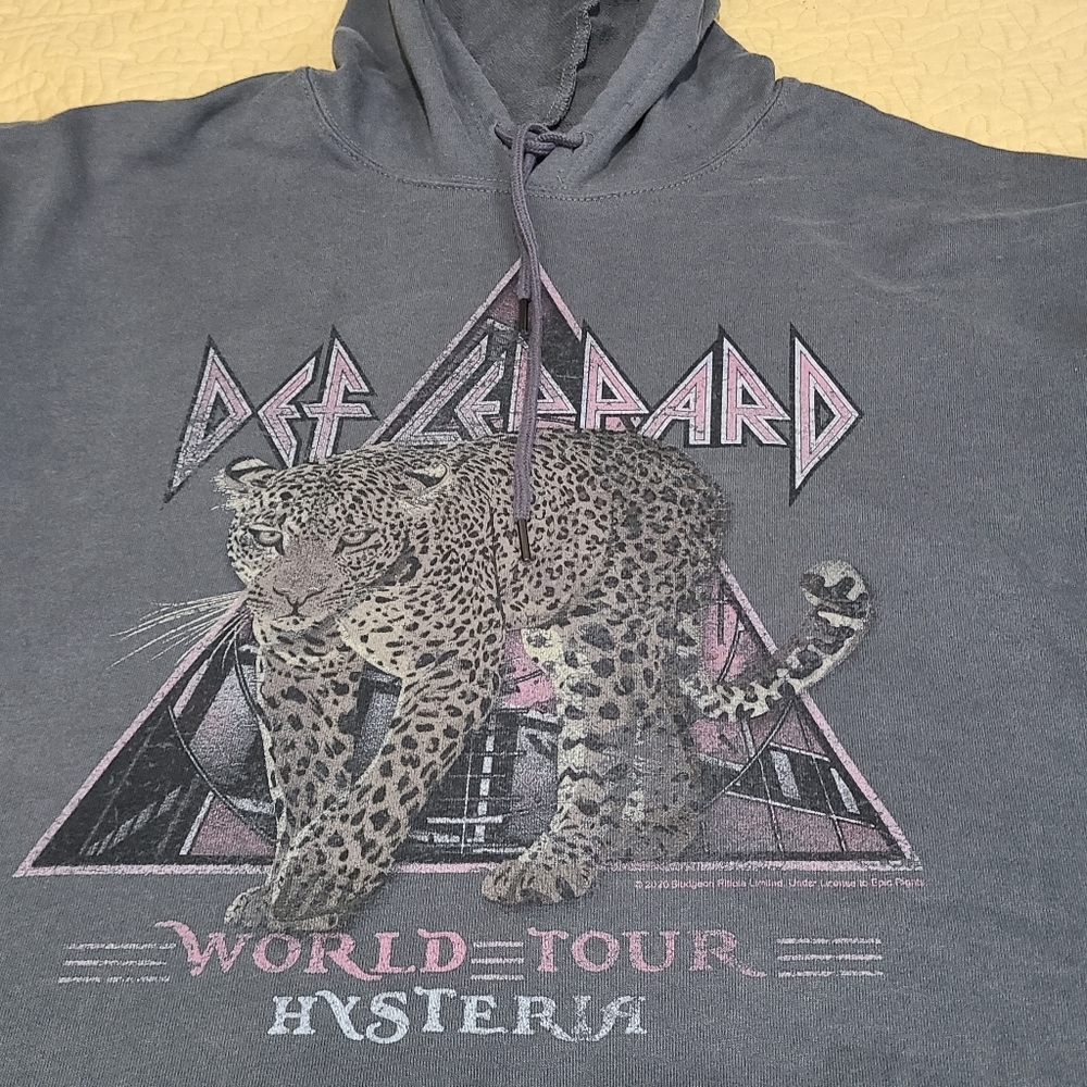 Def Leopard The Vinyl Icons  World Tour hoodie size 3XL